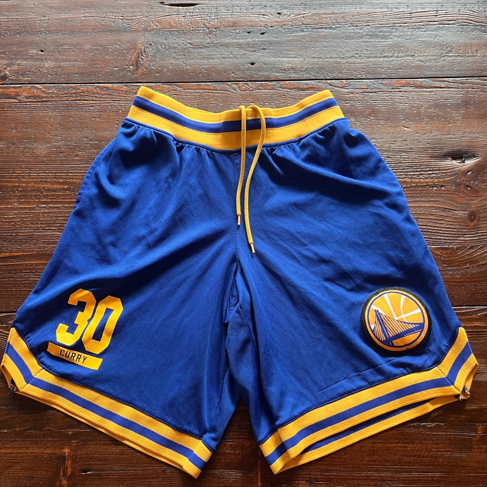Blue and Yellow Basketball Shorts